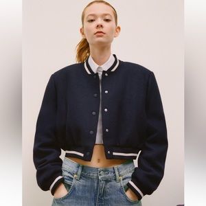 CROP BOMBER JACKET
NAVY BLUE - REF. 1255/806
M